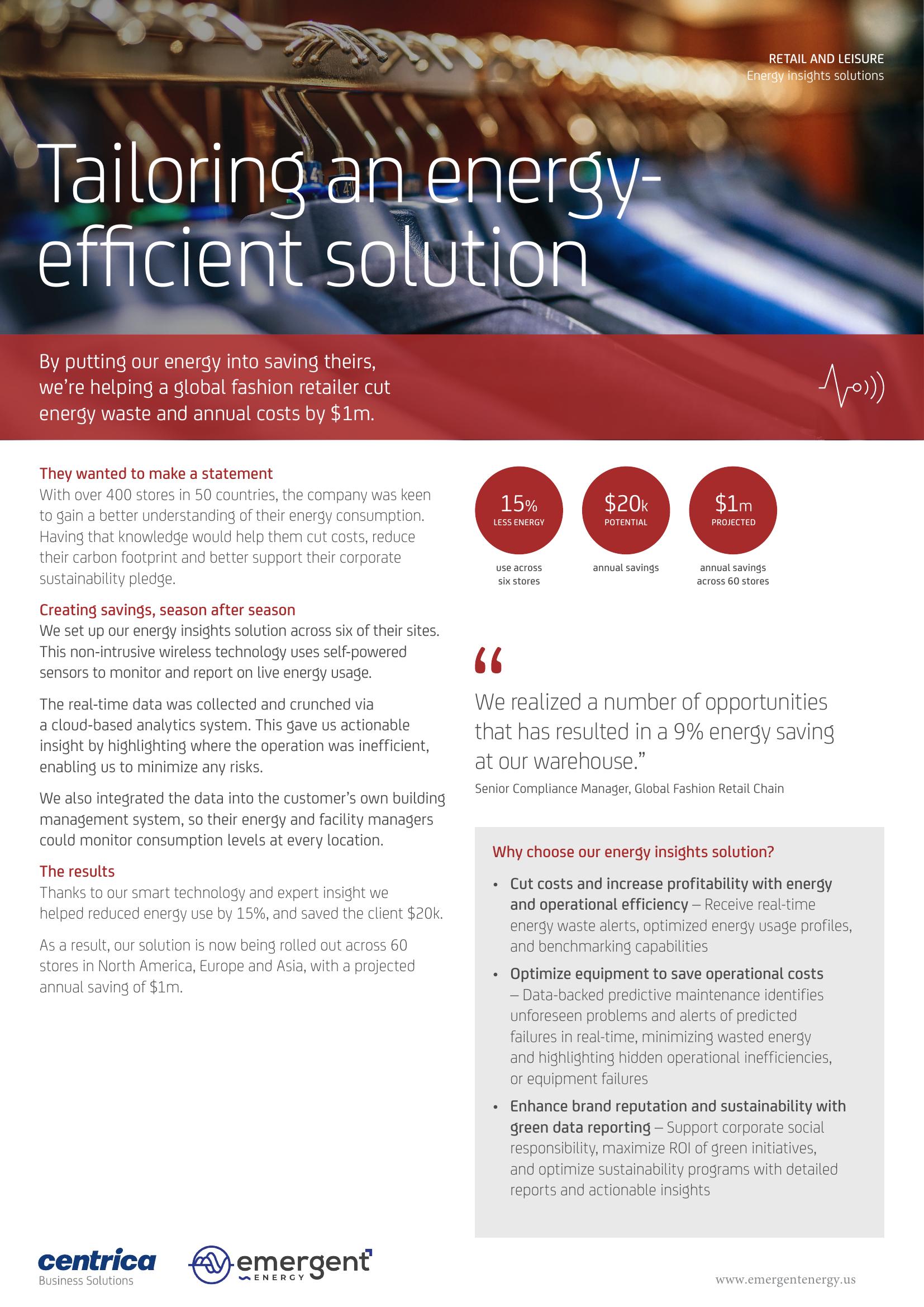 Global Fashion Retailer case study preview